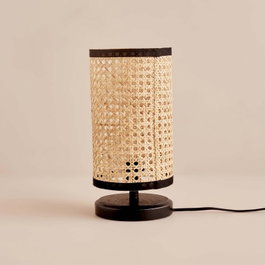 Opviq Lámpara de Mesa AYD-3442 Crema y Negro